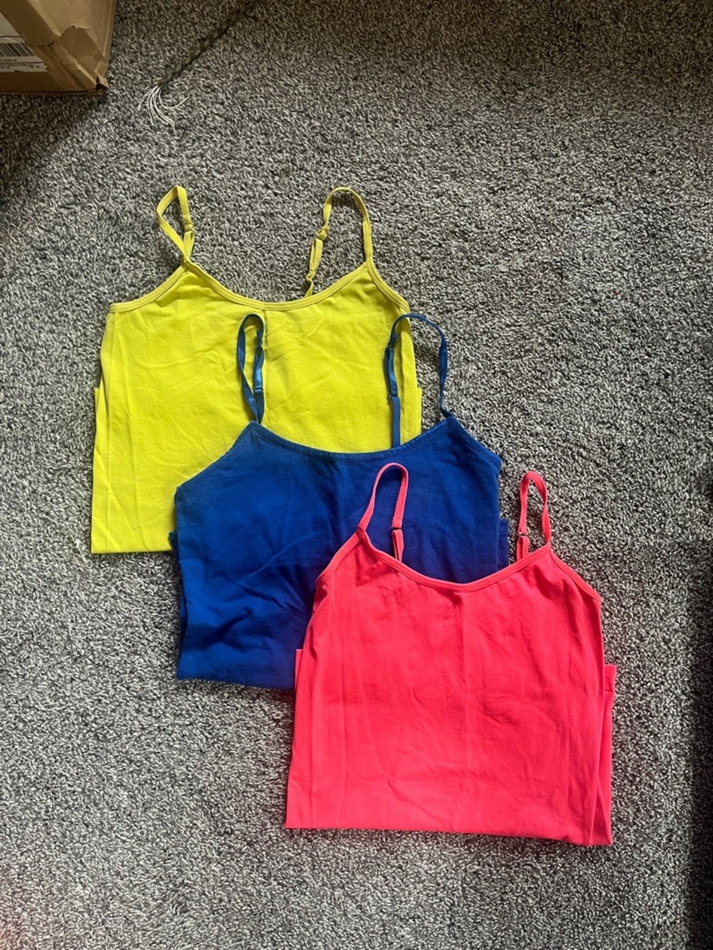 Spaghetti strap tank top 3 pack